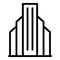 Enterprise business center icon outline vector. Modern city