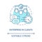 Enterprise IM client blue concept icon