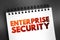 Enterprise Security - includes both the internal or proprietary business secrets of a company, employee and customer data related