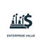 Enterprise Value icon. Monochrome simple Policy icon for templates, web design and infographics