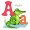 Entertaining alphabet of animals for children