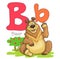 Entertaining alphabet of animals for children