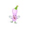 Entertaining Clown clostridium botulinum caricature character design style