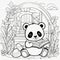 Entertaining Coloring Magic: Kids\\\' 3D Artistic Panda Fun
