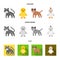 Entertainment, farm, pets and other web icon in cartoon,flat,monochrome style. Eggs, toy, recreation icons in set