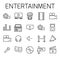 Entertainment related vector icon set.