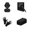 Entertainment, textiles, mail and other web icon in black style.Lego, game, childrens, icons in set collection.