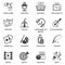 Entertainments icons set