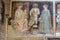 Enthroned Madonna and Child, Saints George, Catherine and a worshipper Knight