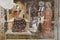 Enthroned Madonna and Child, Saints George, Catherine and a worshipper Knight