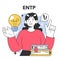 ENTP MBTI type. Character with a extraverted, intuitive, thinking,