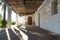 Entrance of abadoned church Ermita de Sant Antoni y Sant Jaume in Cap Blanche, Altea, Spain