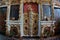 Entrance in an altar in orthodox church - Bujoreni Monastery, Vaslui County, landmark attraction in Romania