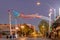 Entrance arch sign of the Fremont Street District