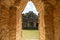 Entrance arch to Ancient Maya city of Ek Balam, Yucatan , Mexico