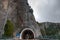 Entrance of an Artificial road tunnel as background