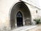 Entrance in Bartolomeu fortified church, Saxon, Romania, Transilvania