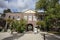 Entrance building of the Hortus Botanicus University Leiden in Leiden, The Netherlands