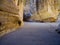 The entrance canyon passage to the ancient city of Petra