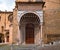 Entrance of Cappella Colleoni in Citta Alta of Bergamo