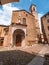 Entrance of Cappella Colleoni in Citta Alta of Bergamo