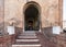 Entrance in Castello Estense in Ferrara city