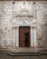 Entrance of church in the old city of Cres