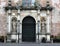 Entrance of the church of Saint Peter in the old town of Riga