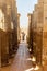 Entrance colonnade corridor to  complex of the Djoser Step Pyramid at the Saqqara Necropolis