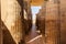 Entrance colonnade corridor to  complex of the Djoser Step Pyramid at the Saqqara Necropolis