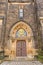 Entrance door of the neo-Gothic Saint Peter and Paul Cathedral,Vysehr