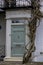 Entrance Door to residential building in London. Typical door in the English style.