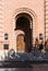 Entrance door to the synagogue Coral in Bucharest city in Romania