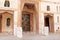 Entrance door of western facade of the Basilica of the Annunciation, Church of the Annunciation in Nazareth