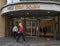 Entrance exit to intu Eldon Square shopping centre with people in face masks