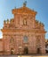 Entrance facade of the Jesuit church in the old town of Heidelberg. Baden Wuerttemberg, Germany, Europe