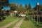 Entrance with garden and pathway in a house