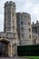 Entrance gate and castle tower at Windsor Castle