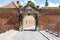 Entrance gate of Frederiksborg Slot castle in Hillerod, Zealand, Denmark