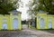 Entrance gate in Gorenki estate in Balashikha near Moscow, Russia