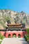 Entrance Gate at Heng Shan. a famous landscape in Hunyuan, Datong, Shanxi, China.