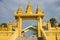 Entrance gate of Khmer temple in Asia