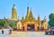 The entrance gate of Maha Bodhi Ta Htaung, Monywa, Myanmar