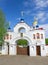 Entrance gate to the Church Panteleimon. Russia, Orel region.