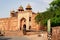 Entrance gate to the Fatehpur Sikri Fort called Badshahi Darwaza in Uttar Pradesh