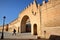 Entrance gate to Kairouan eastern side of the city, with impressive and colorful ramparts