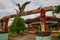 Entrance gate to the Pandan peopless park. Philippines, Panay