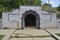 Entrance gate to the Rosia Montana roman mine museum.