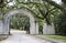 Entrance gate to Wormsloe Plantation