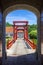 Entrance gate and wooden bridge in Bourtange